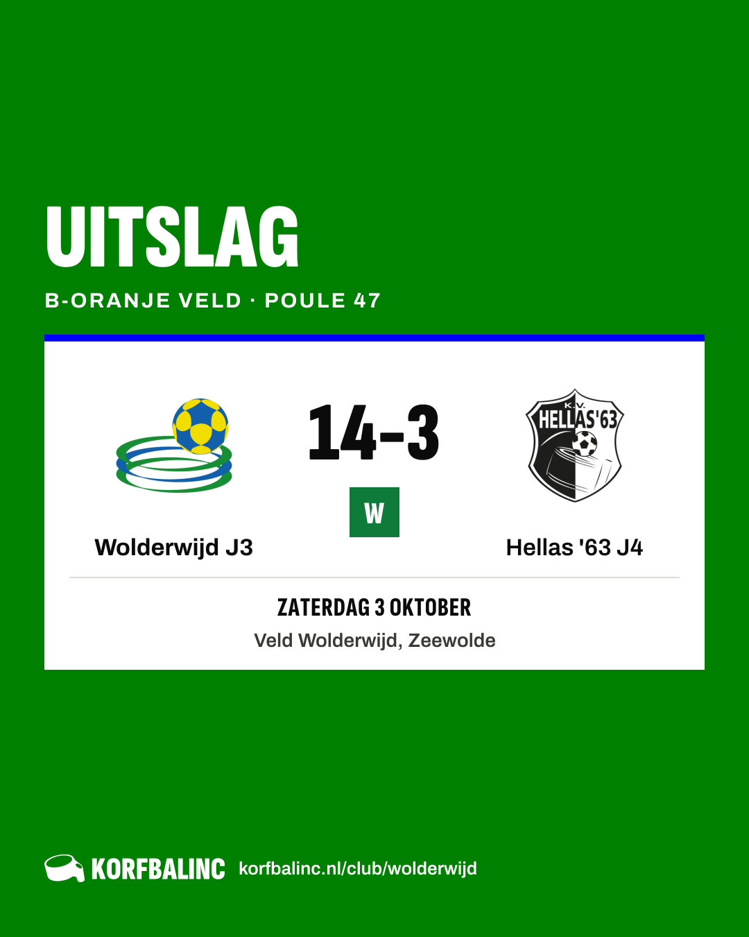 Wolderwijd J3 - Hellas '63 J4