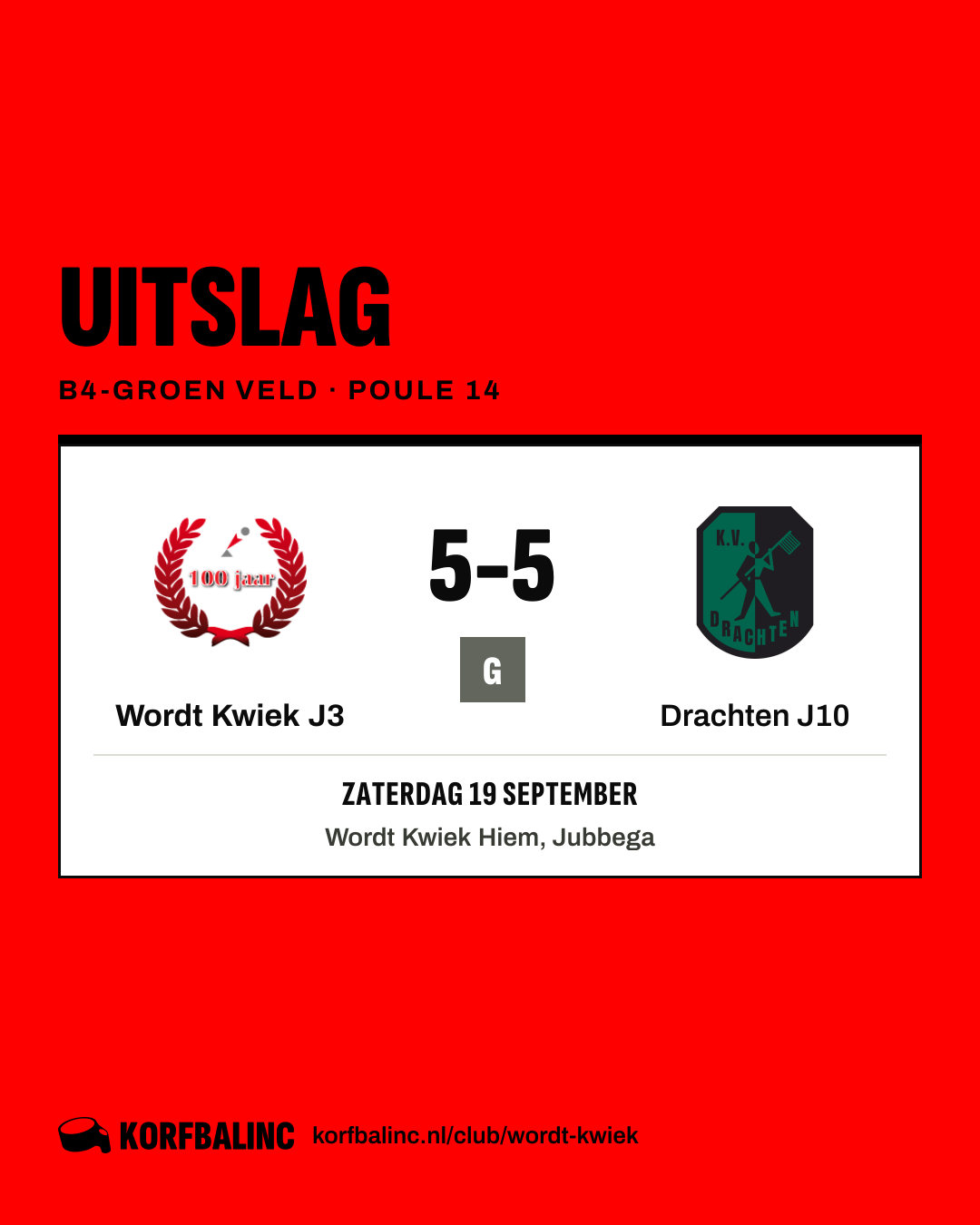 Wordt Kwiek J3 - Drachten J10