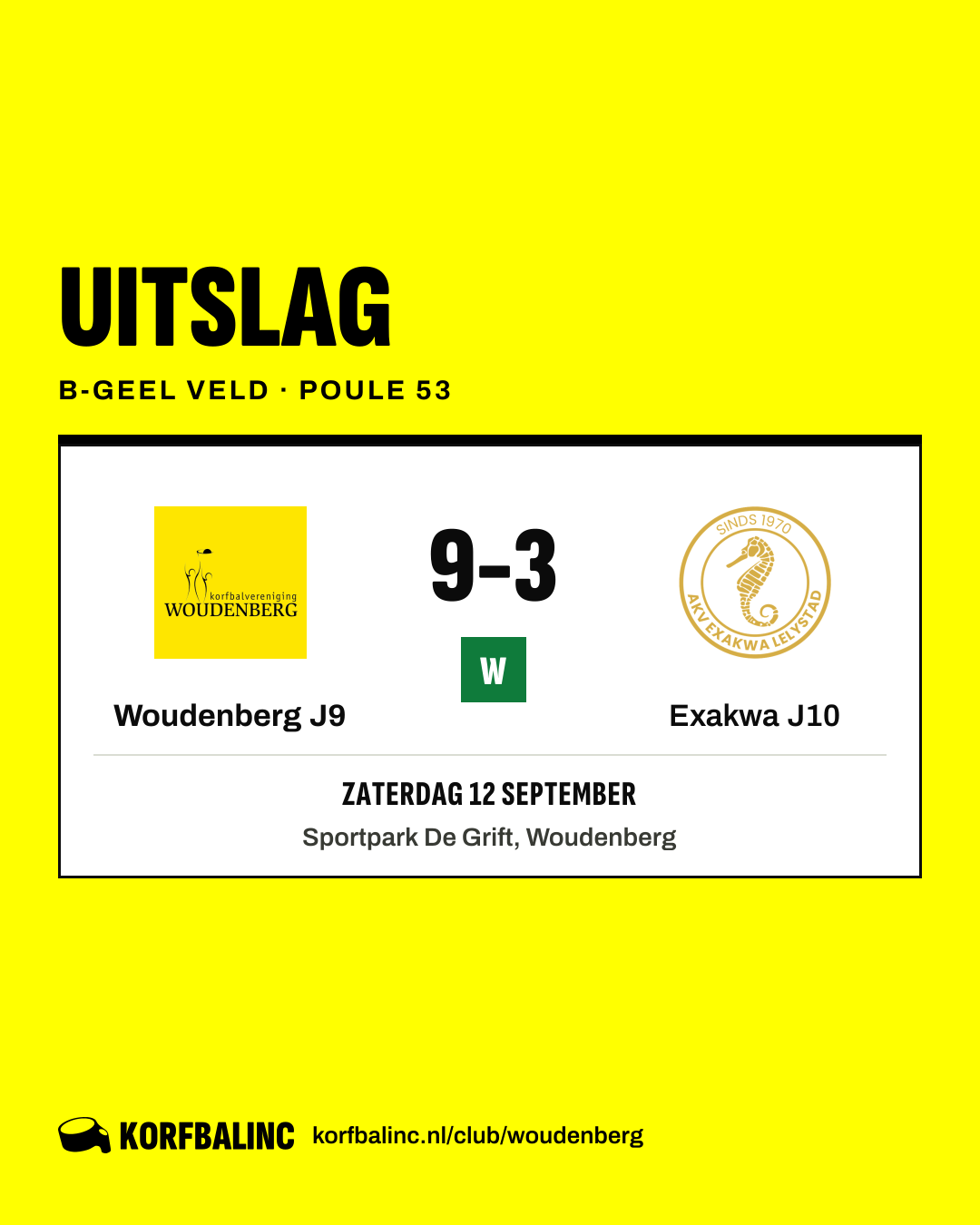 Woudenberg J9 - Exakwa J10