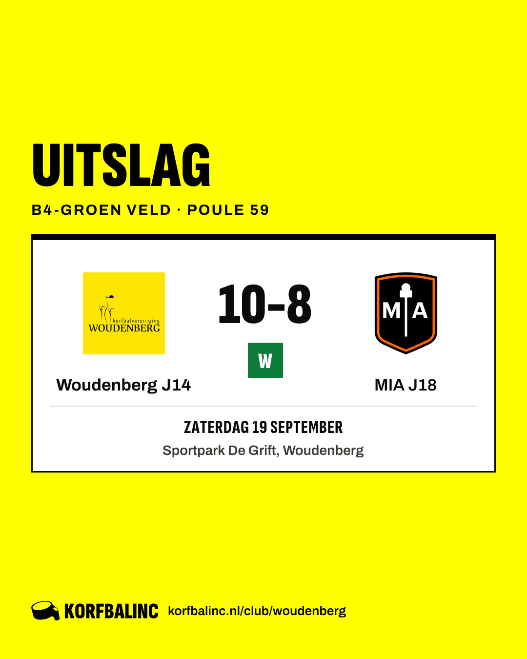 Woudenberg J14 - MIA J18