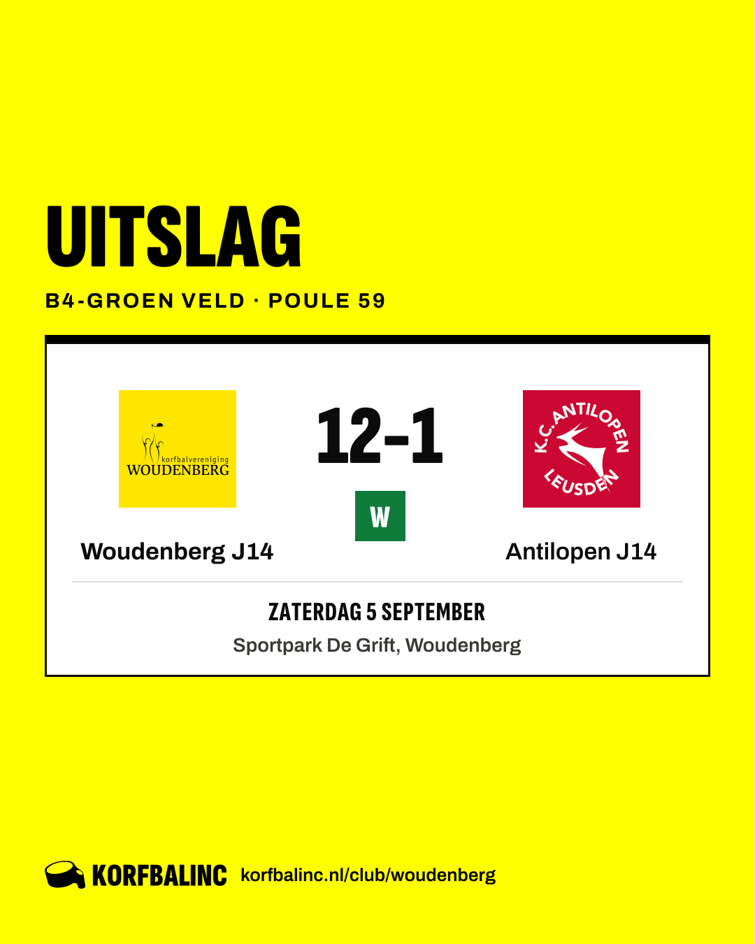 Woudenberg J14 - Antilopen J14
