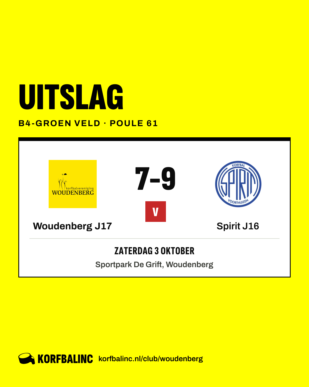 Woudenberg J17 - Spirit J16