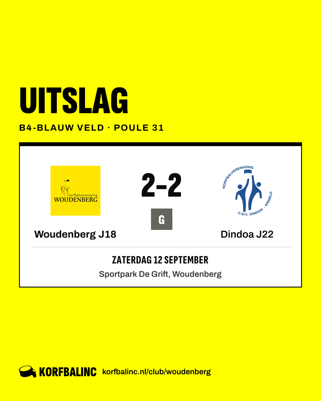 Woudenberg J18 - Dindoa J22