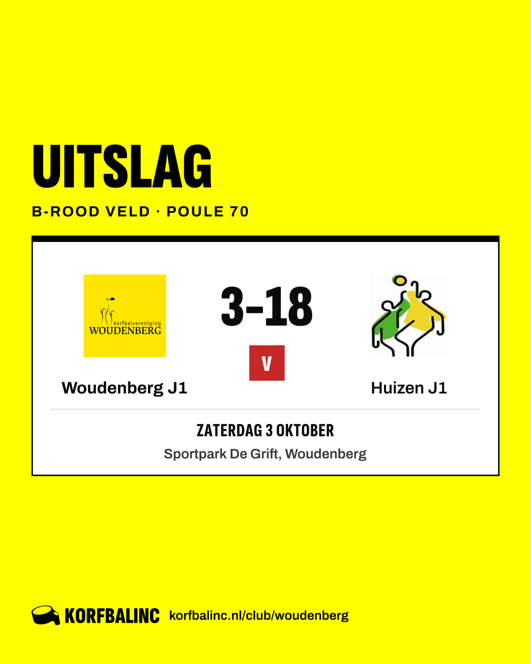 Woudenberg J1 - Huizen J1