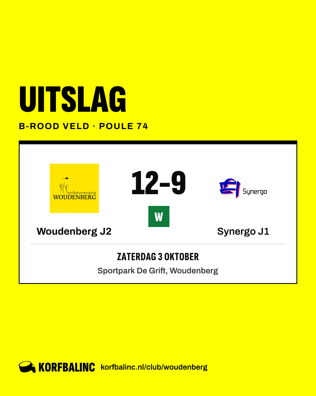 Woudenberg J2 - Synergo J1