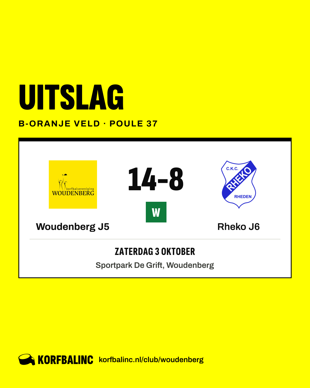 Woudenberg J5 - Rheko J6