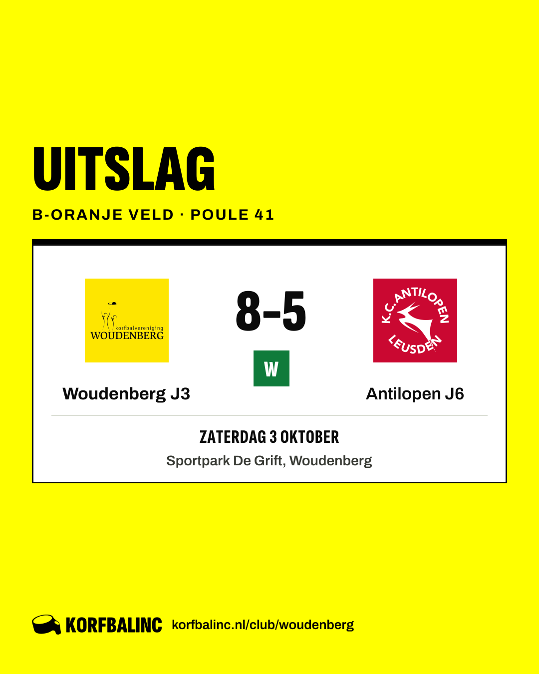 Woudenberg J3 - Antilopen J6