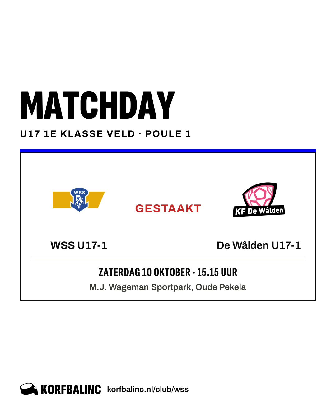 WSS U17-1 - De Wâlden U17-1