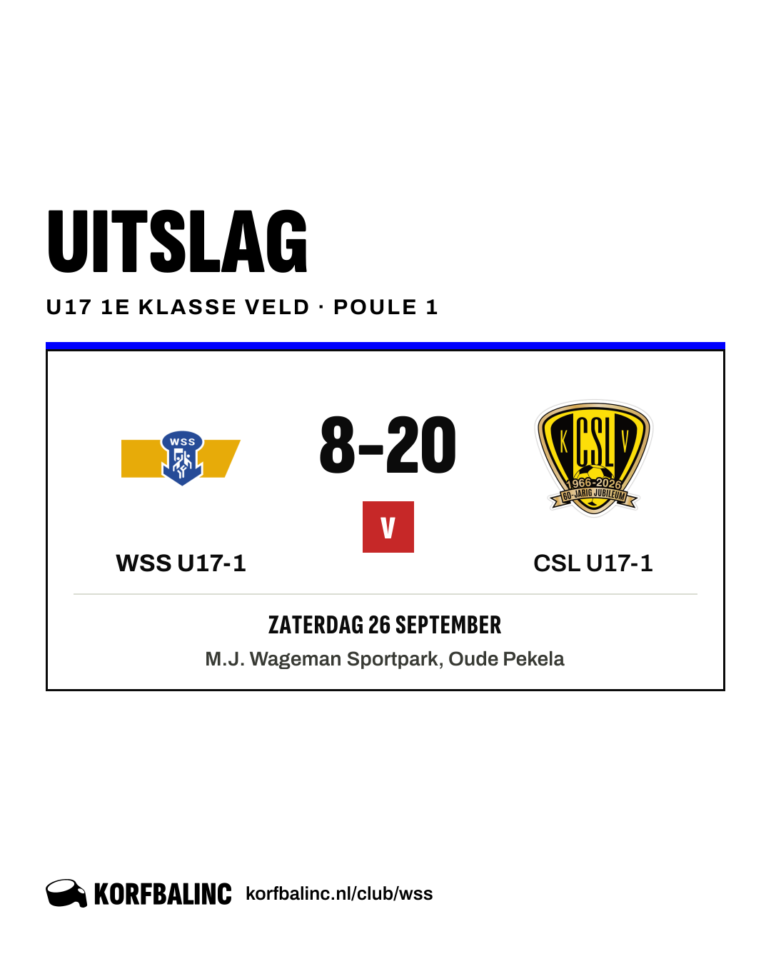 WSS U17-1 - CSL U17-1