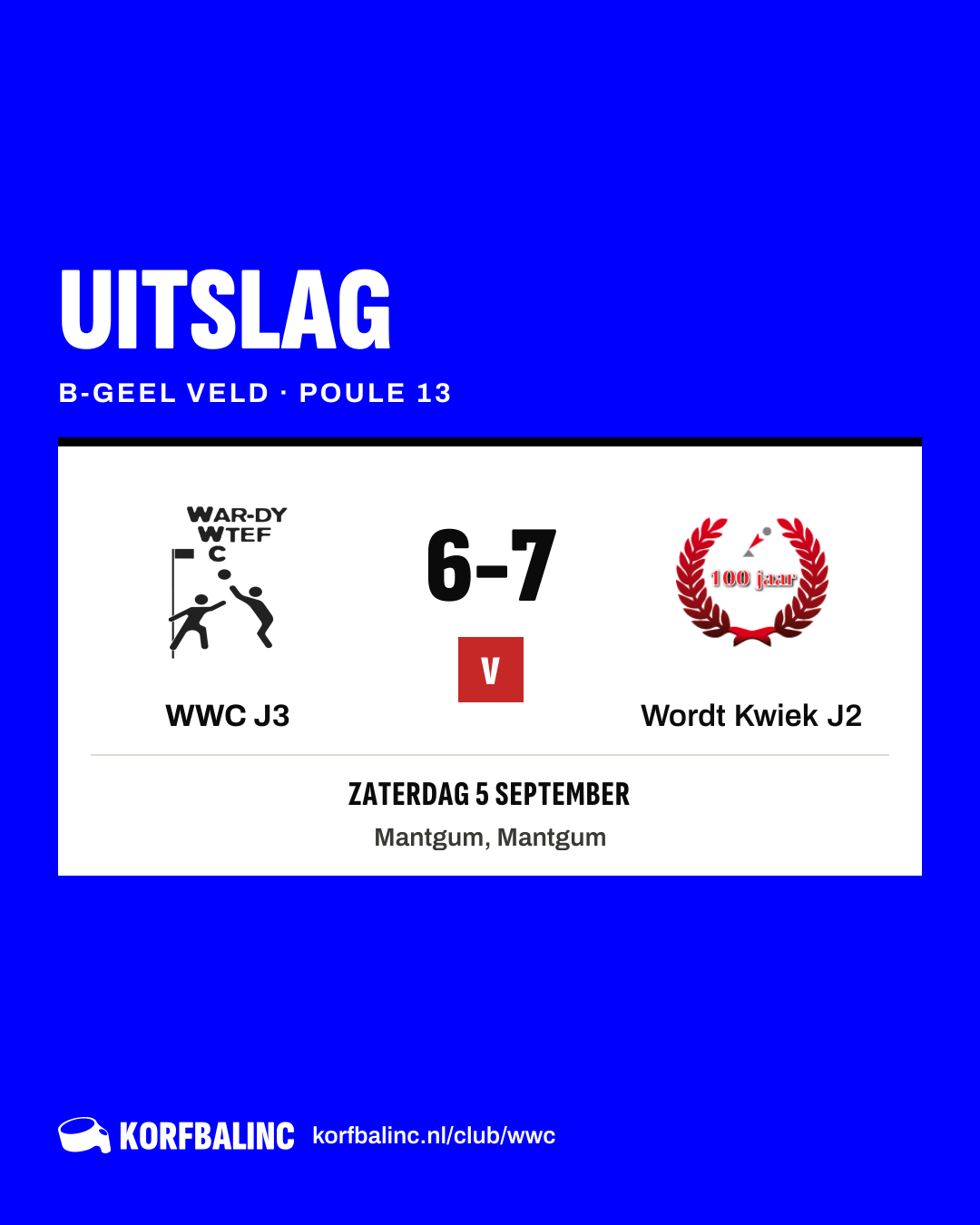 WWC J3 - Wordt Kwiek J2