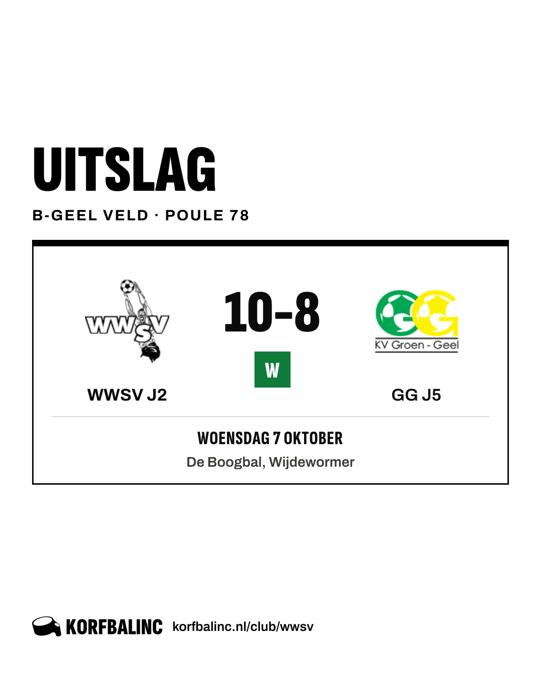 WWSV J2 - GG J5