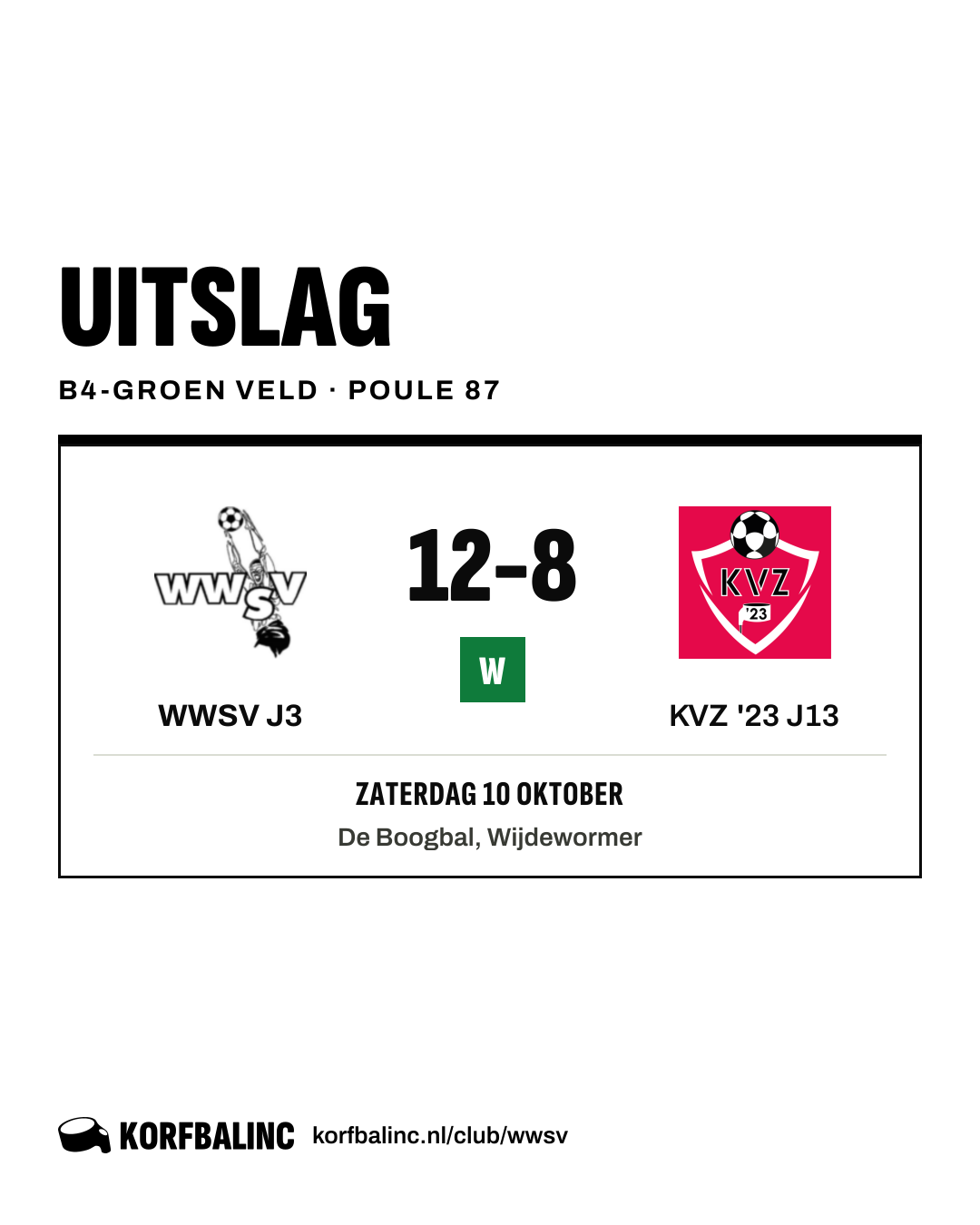 WWSV J3 - KVZ '23 J13