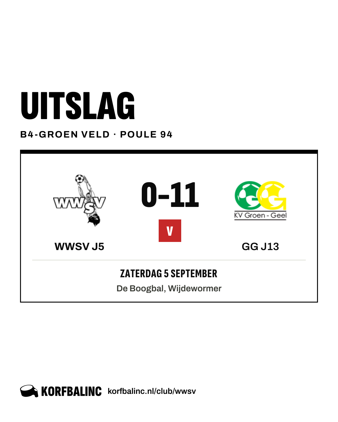 WWSV J5 - GG J13