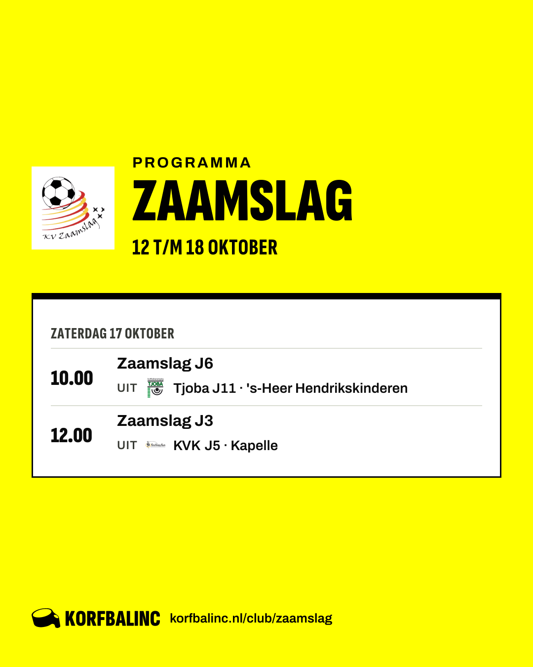 Programma Zaamslag