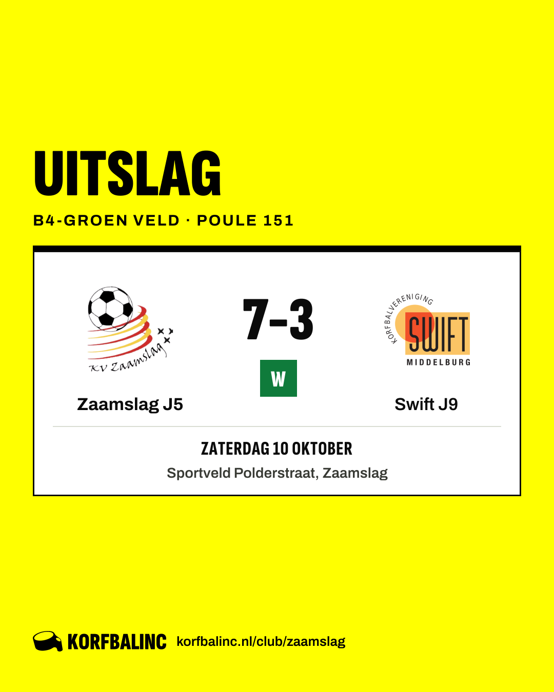 Zaamslag J5 - Swift J9
