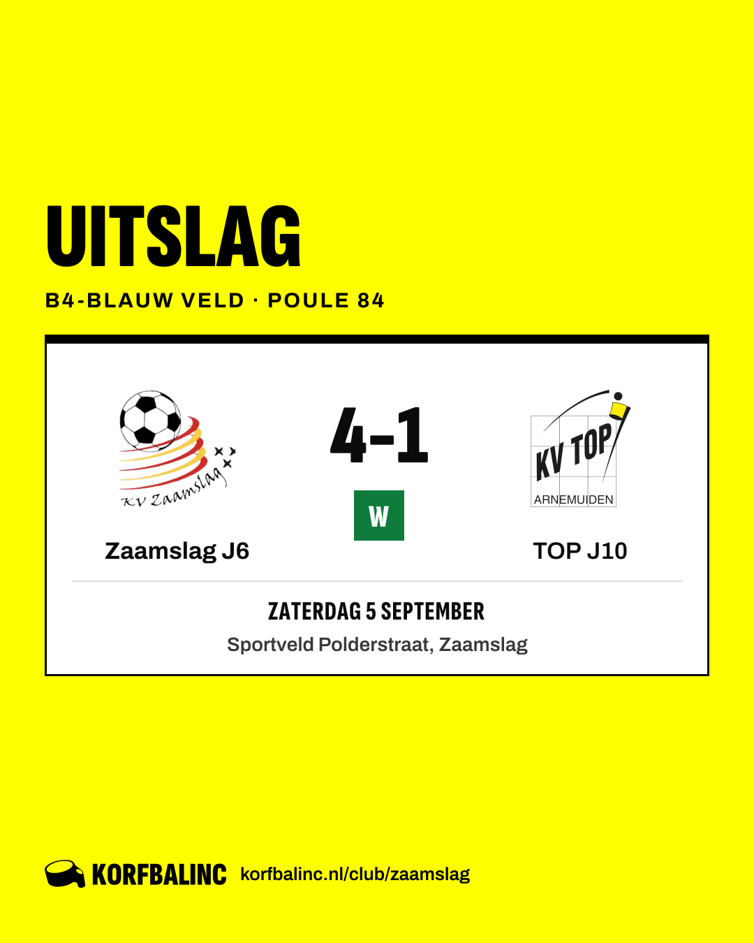Zaamslag J6 - TOP J10