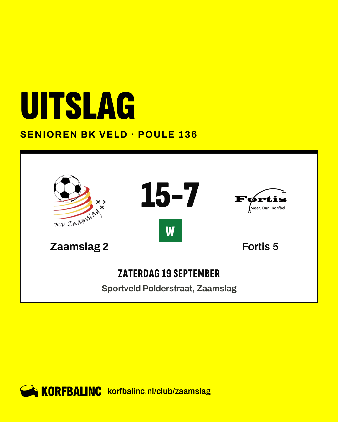 Zaamslag 2 - Fortis 5