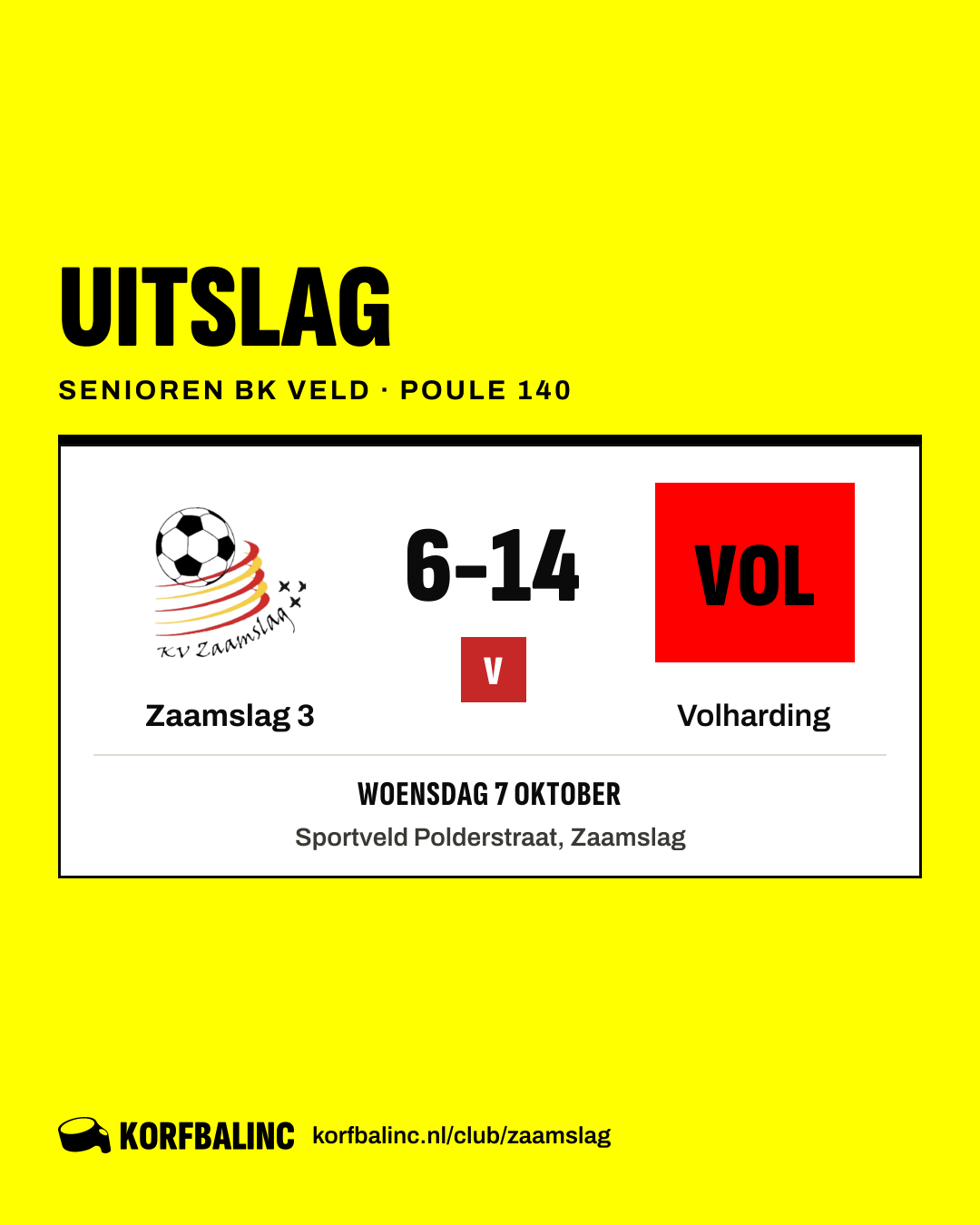Zaamslag 3 - Volharding