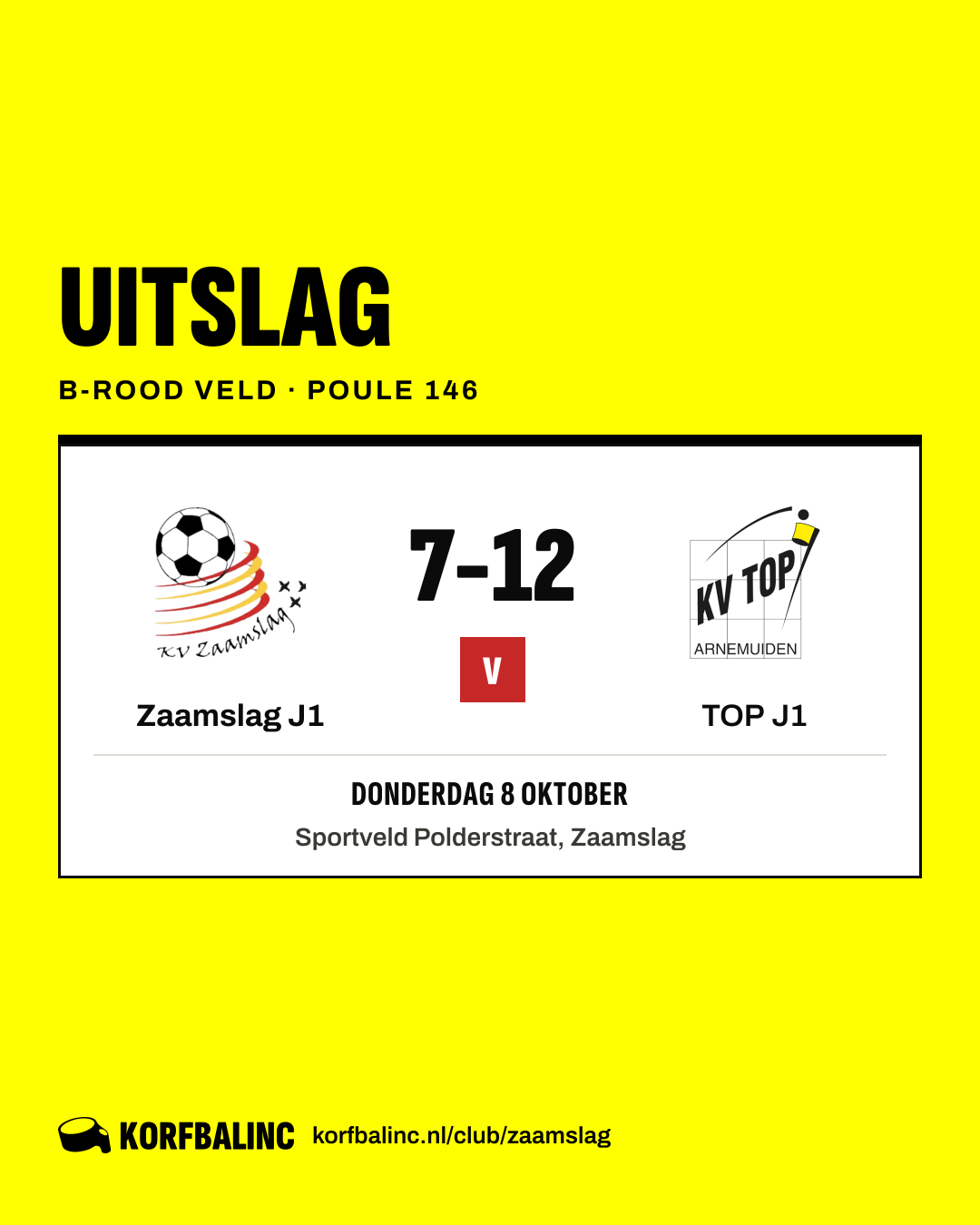 Zaamslag J1 - TOP J1