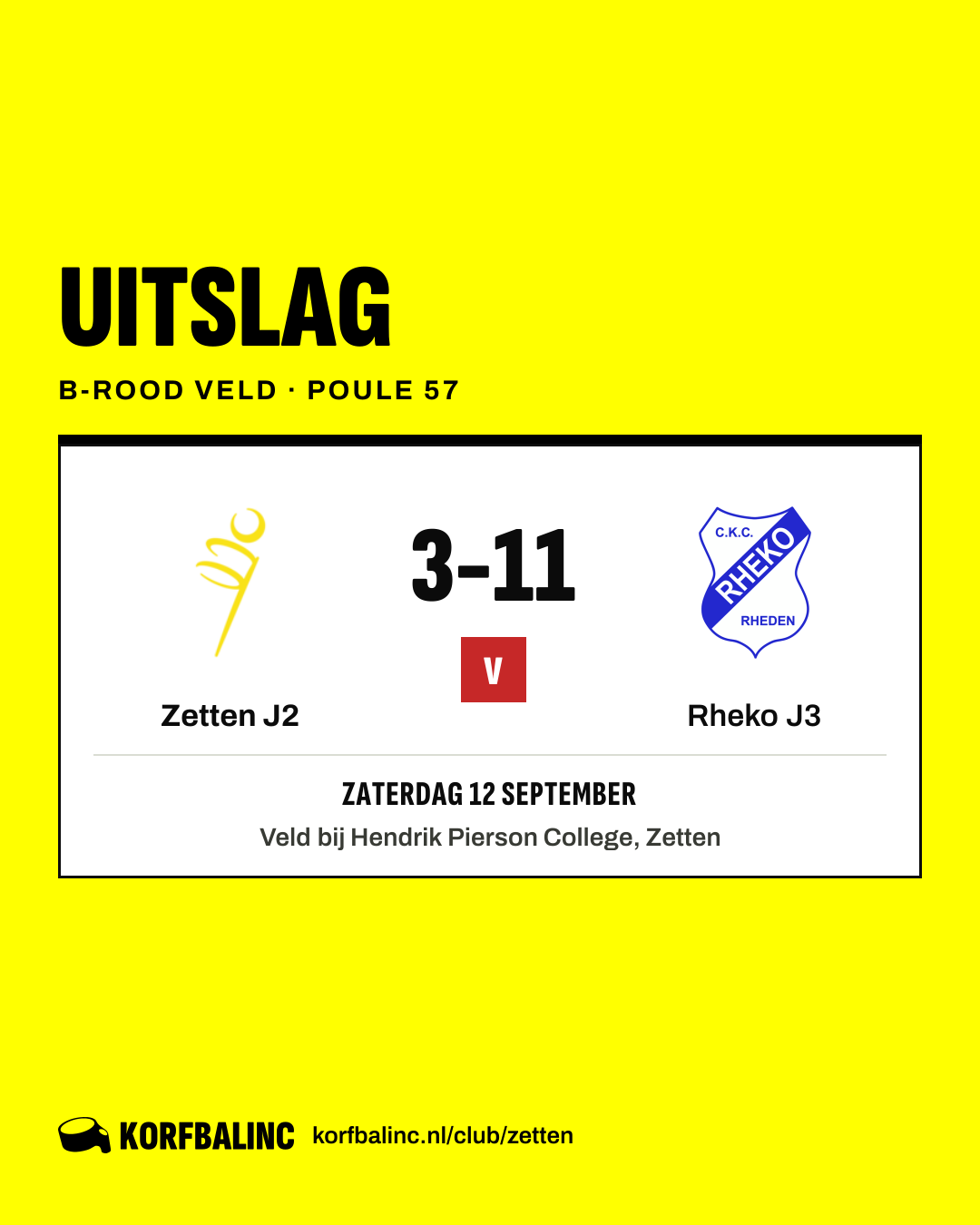 Zetten J2 - Rheko J3