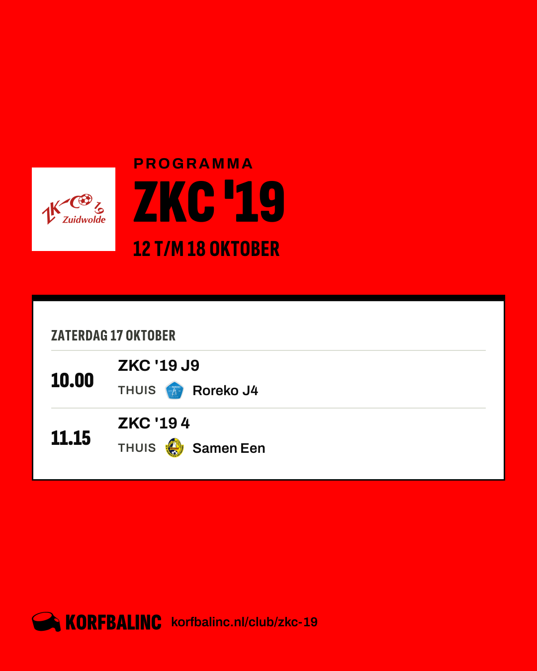Programma ZKC '19