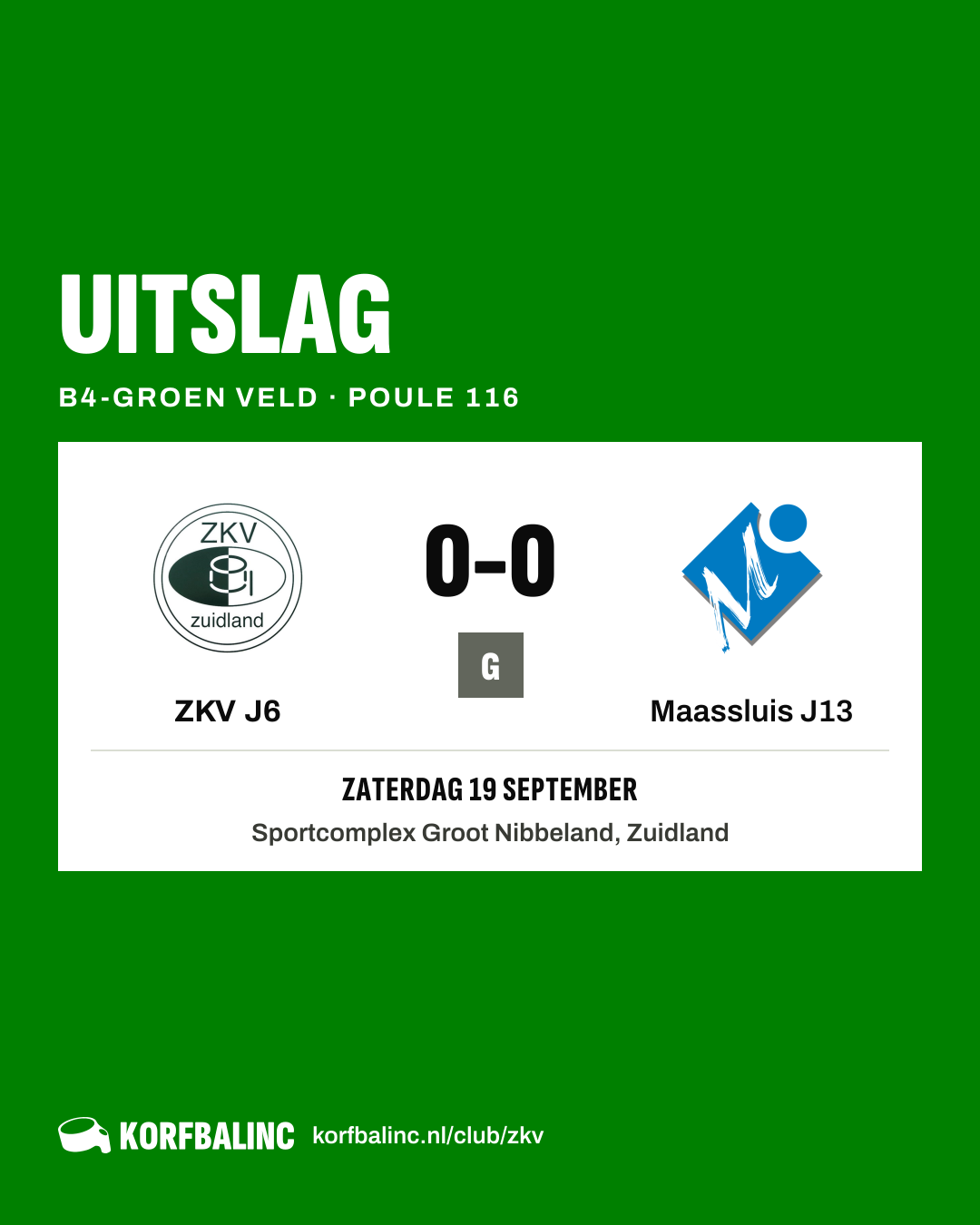 ZKV J6 - Maassluis J13