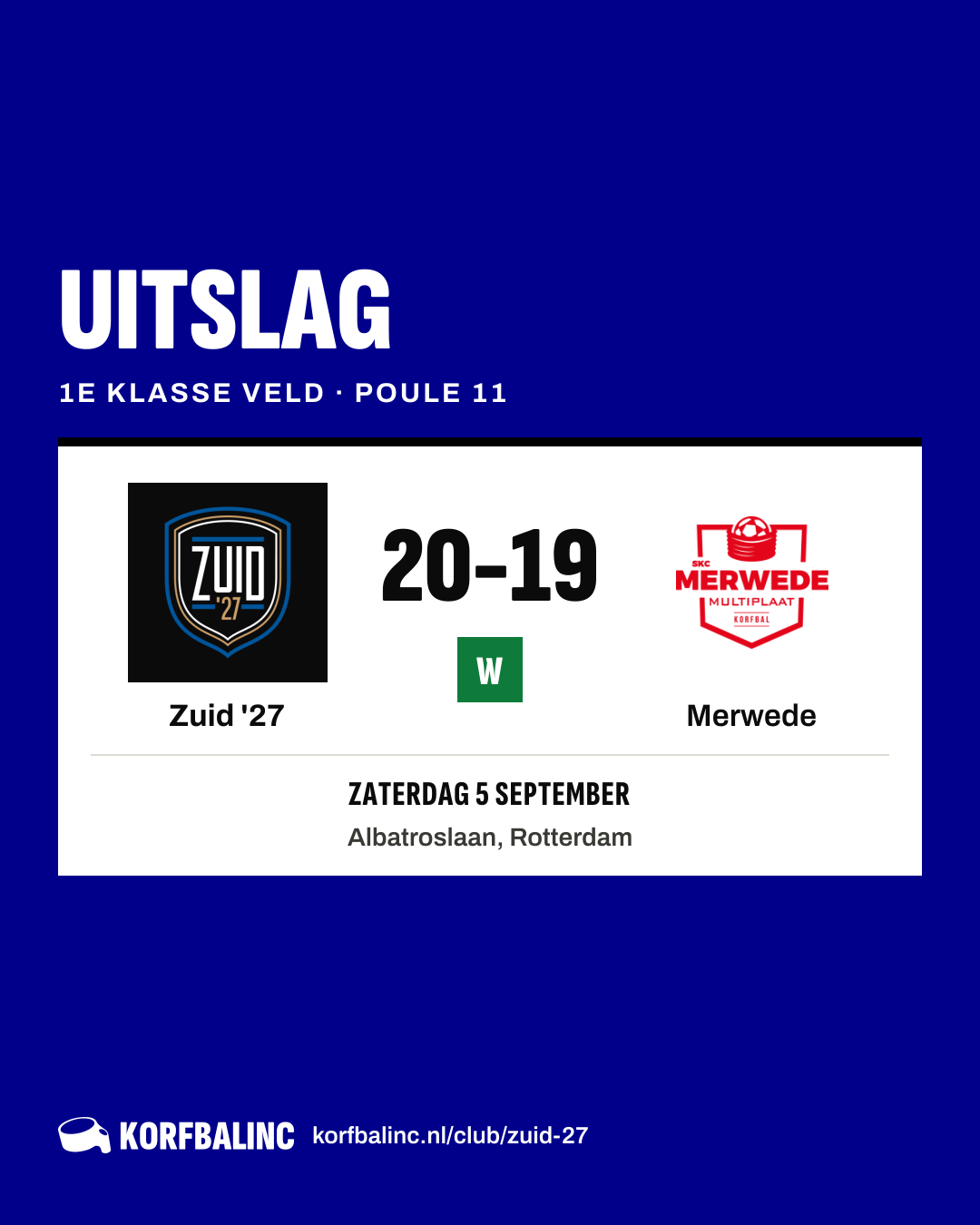 Zuid '27 - Merwede