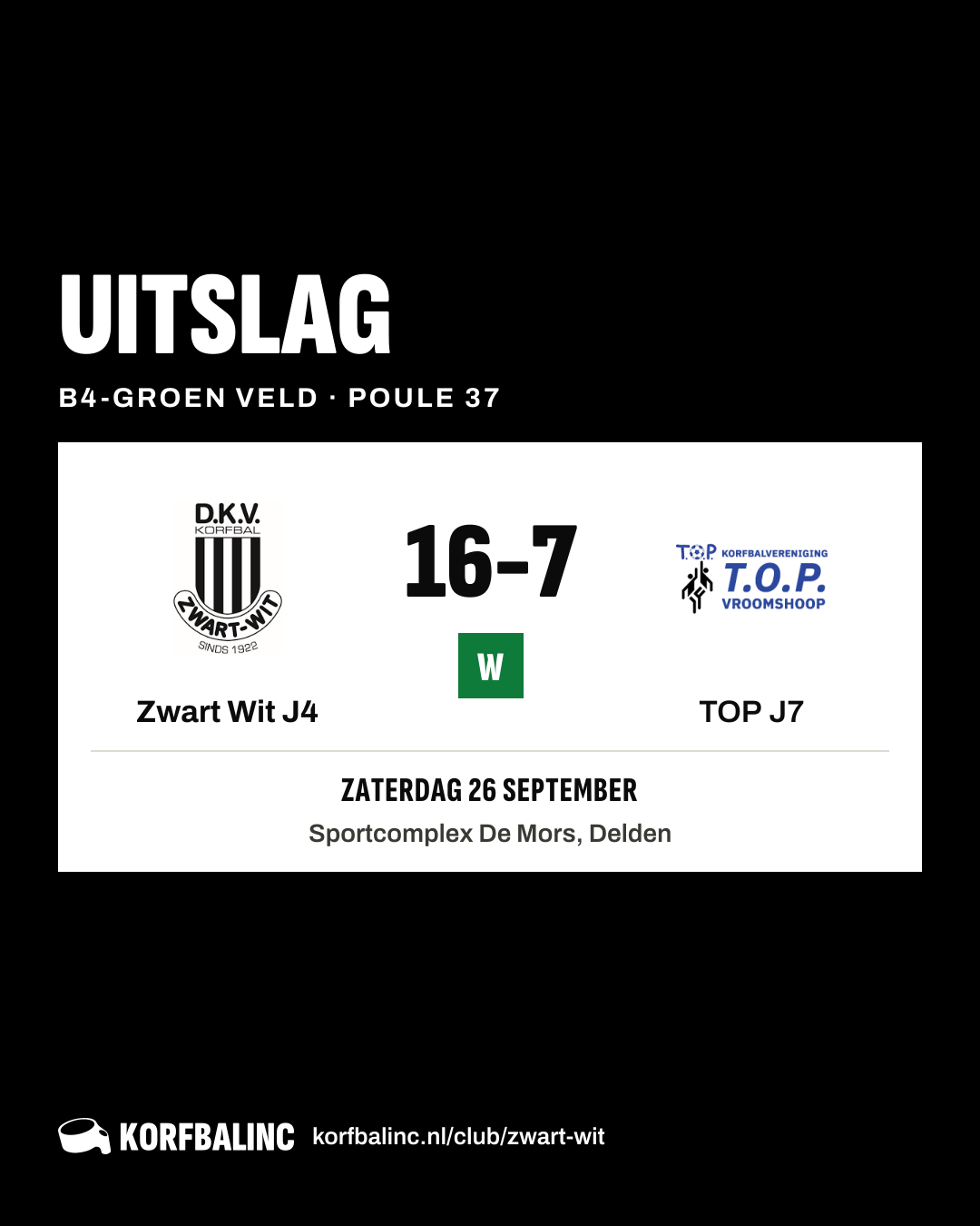 Zwart Wit J4 - TOP J7