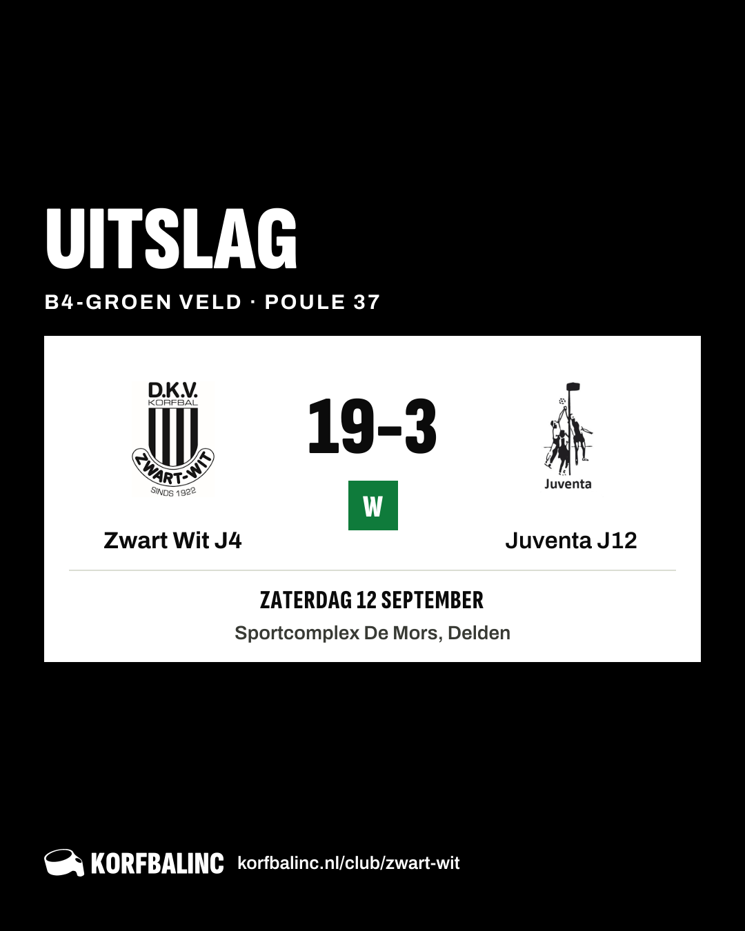Zwart Wit J4 - Juventa J12