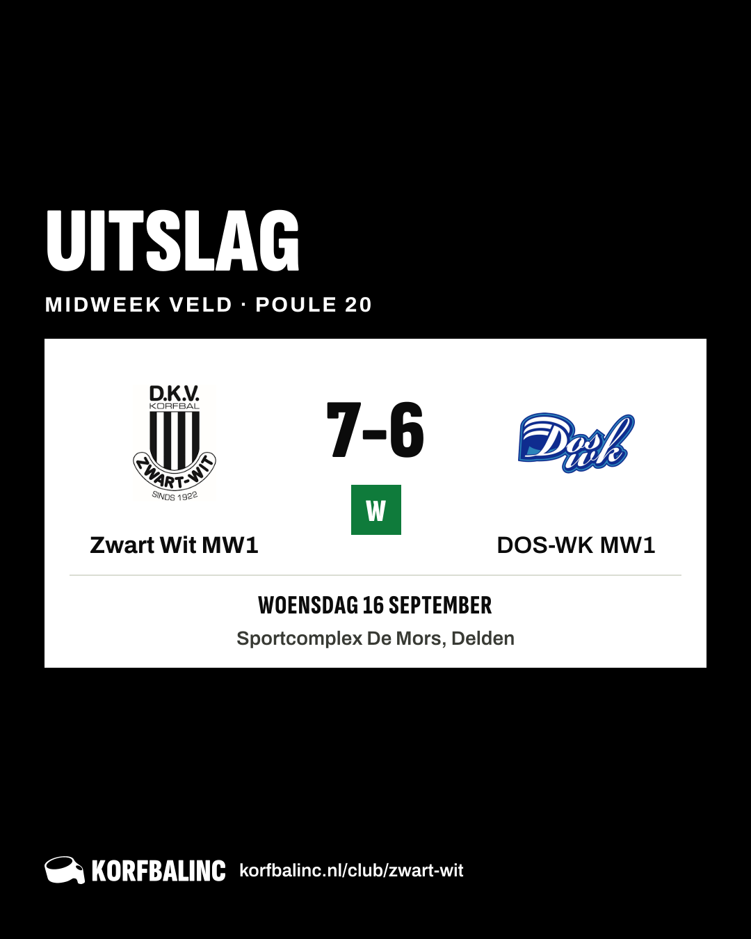 Zwart Wit MW1 - DOS-WK MW1