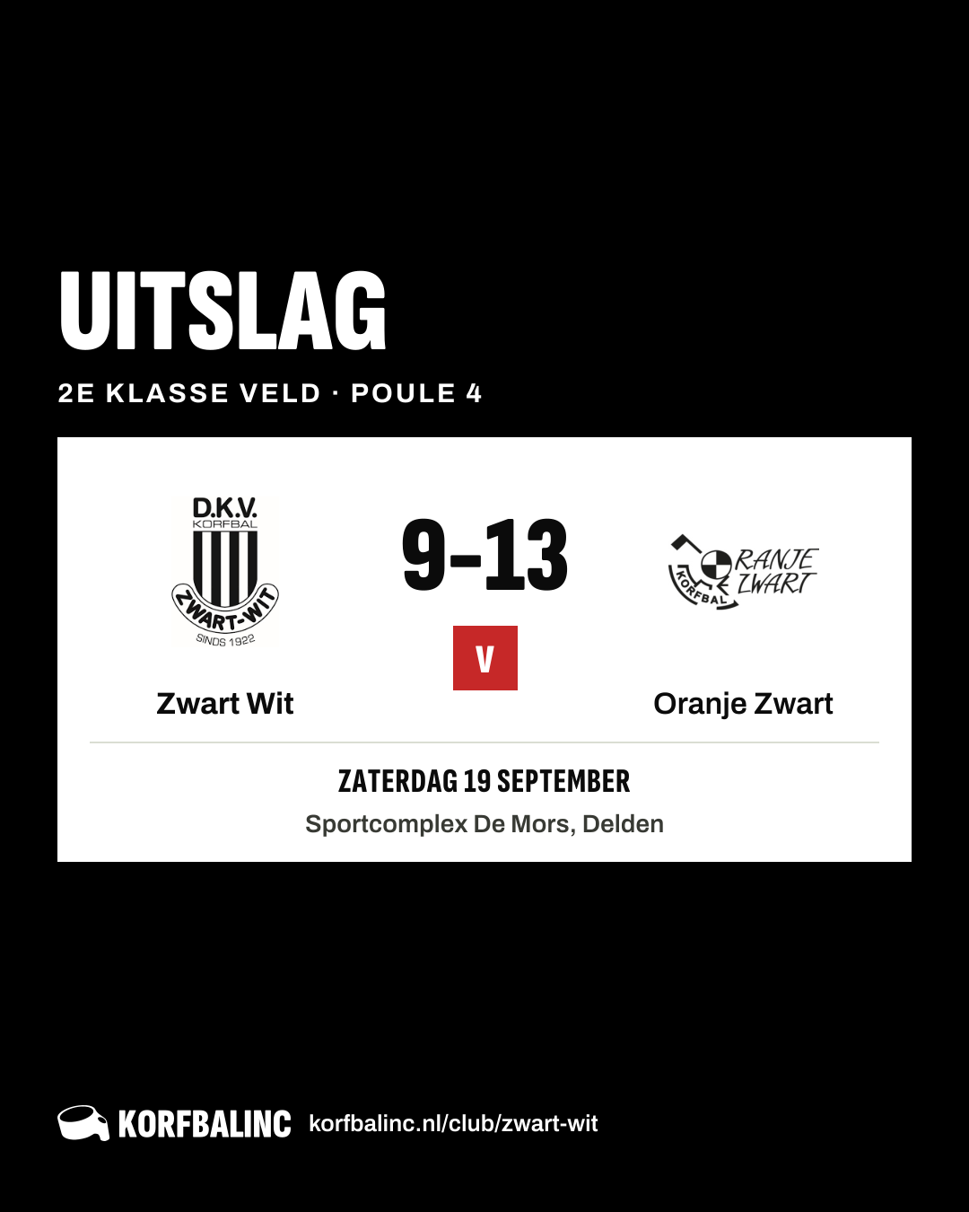 Zwart Wit - Oranje Zwart