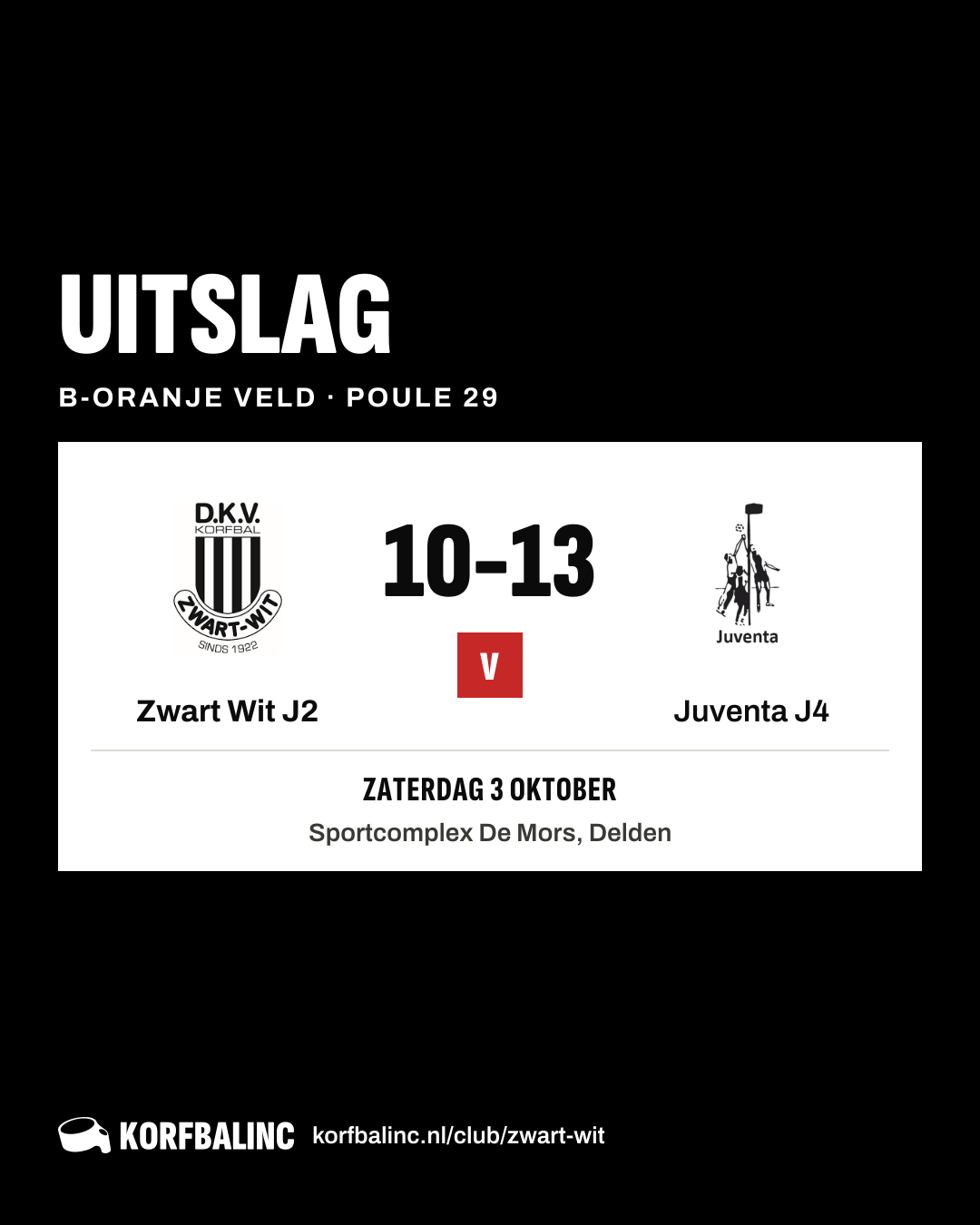 Zwart Wit J2 - Juventa J4